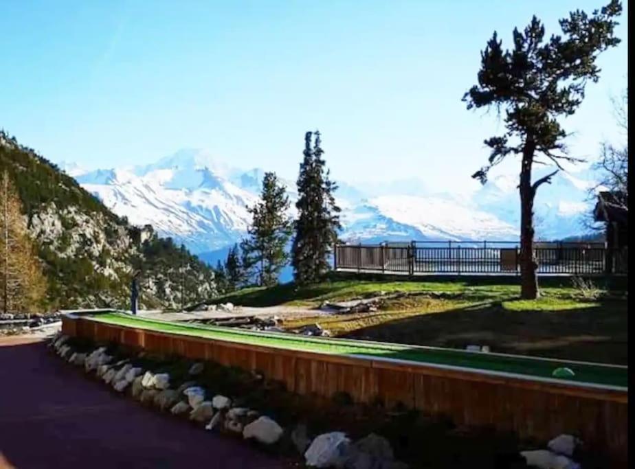Appartement style chalet 5* vue Mont-Blanc - Arc 1950 Les Arcs  Extérieur photo