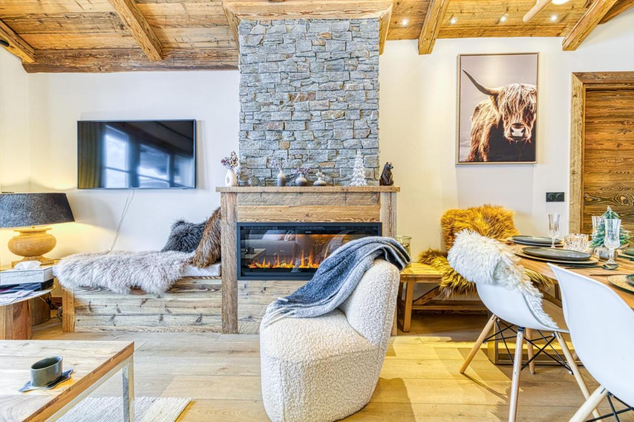 Appartement style chalet 5* vue Mont-Blanc - Arc 1950 Les Arcs  Extérieur photo