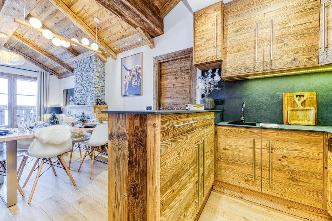Appartement style chalet 5* vue Mont-Blanc - Arc 1950 Les Arcs  Extérieur photo